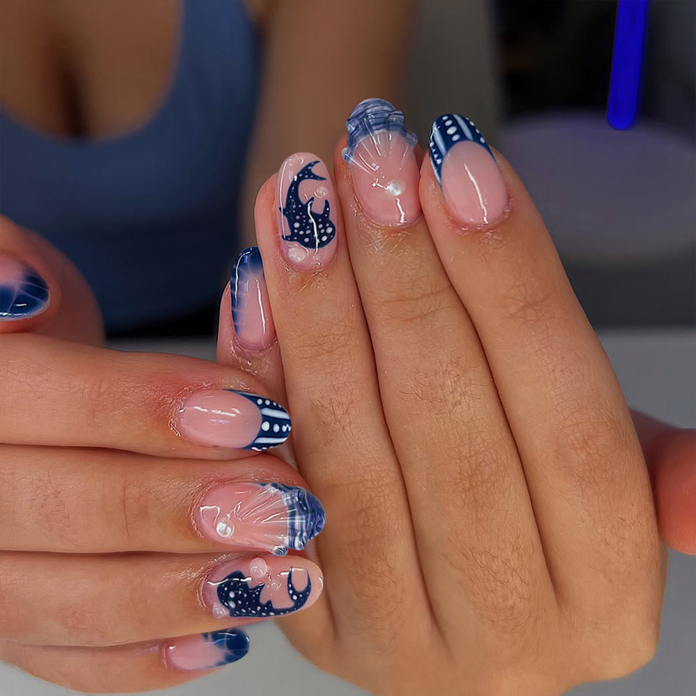 Nail Art Press On - 24 faux ongles en gel 3D