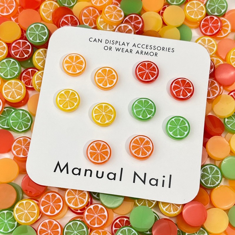 20 pièces de mini décorations  - Nail Art Orange avis et prix
