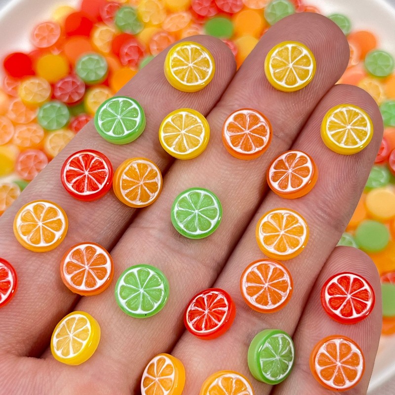 20 pièces de mini décorations  - Nail Art Orange avis et prix