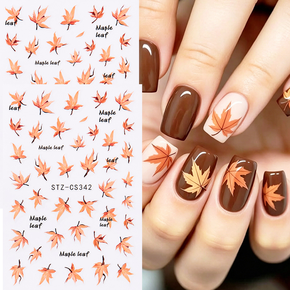 2 autocollants pour ongles en  - Nail Art Orange avis et prix
