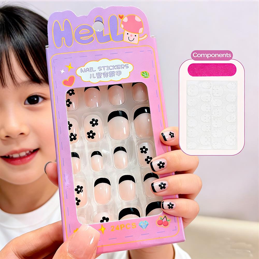 24 faux ongles autocollants po - Nail Art Press On avis et prix