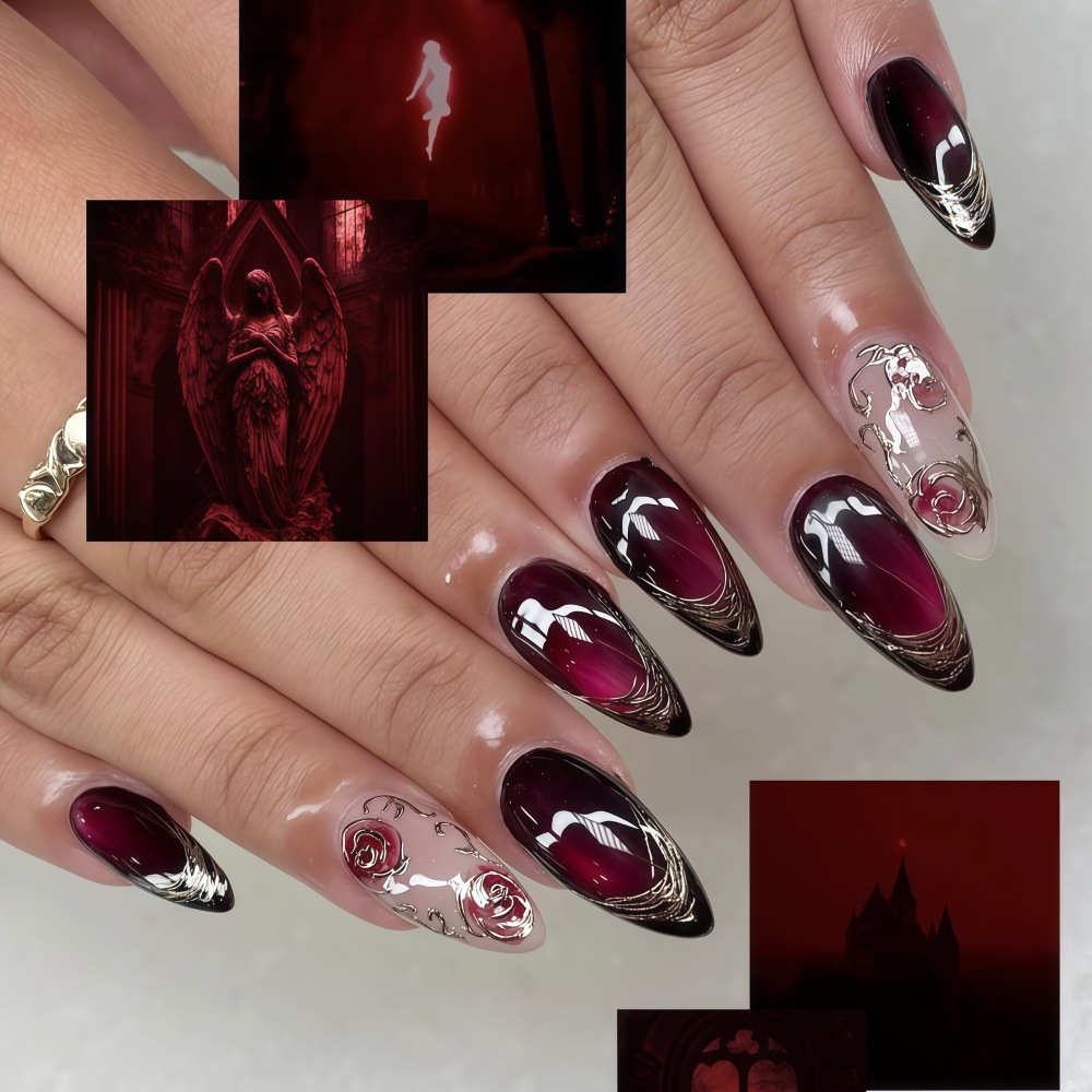 Faux ongles 3D pour femmes et  - Nail Art Press On avis et prix