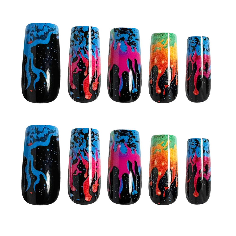 Faux ongles moyens pour femmes - Nail Art Orange avis et prix