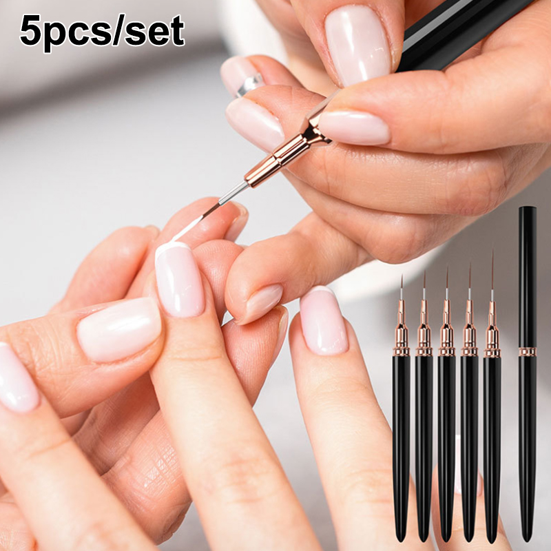 # Lot de 5 pinceaux profession - Nail Art Halal avis et prix