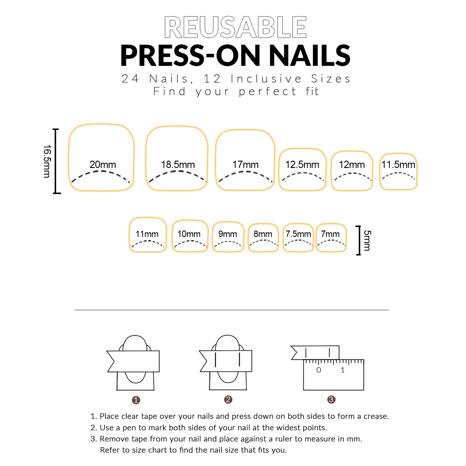 Faux ongles à presser pour les - Nail Art Press On avis et prix