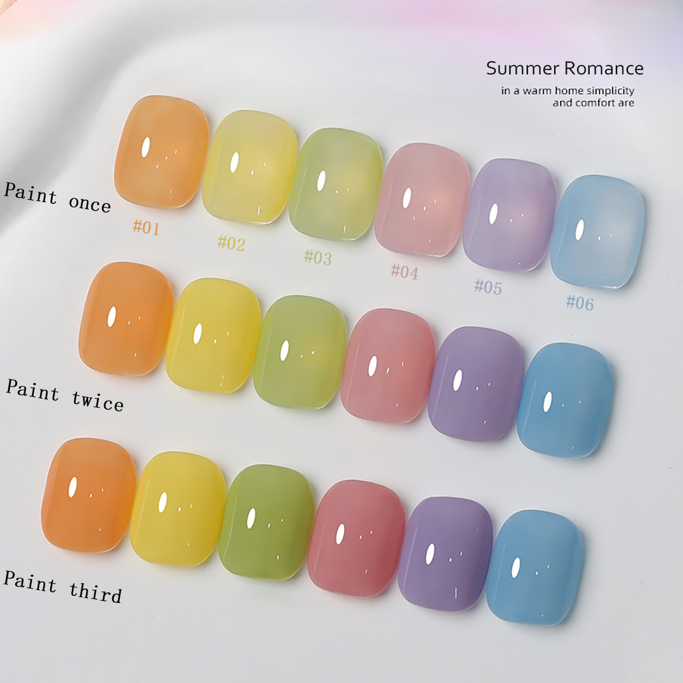 1-6 pièces PSK Nouveau vernis  - Nail Art Orange avis et prix