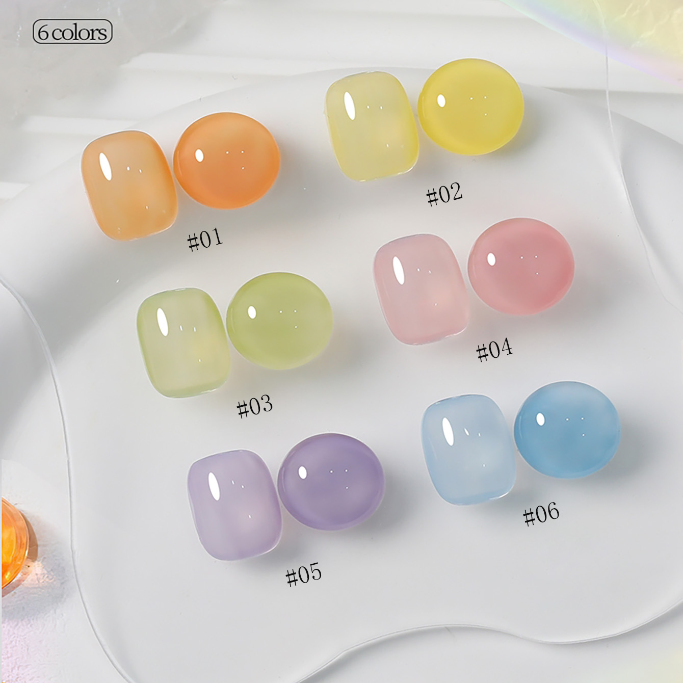 1-6 pièces PSK Nouveau vernis  - Nail Art Orange avis et prix