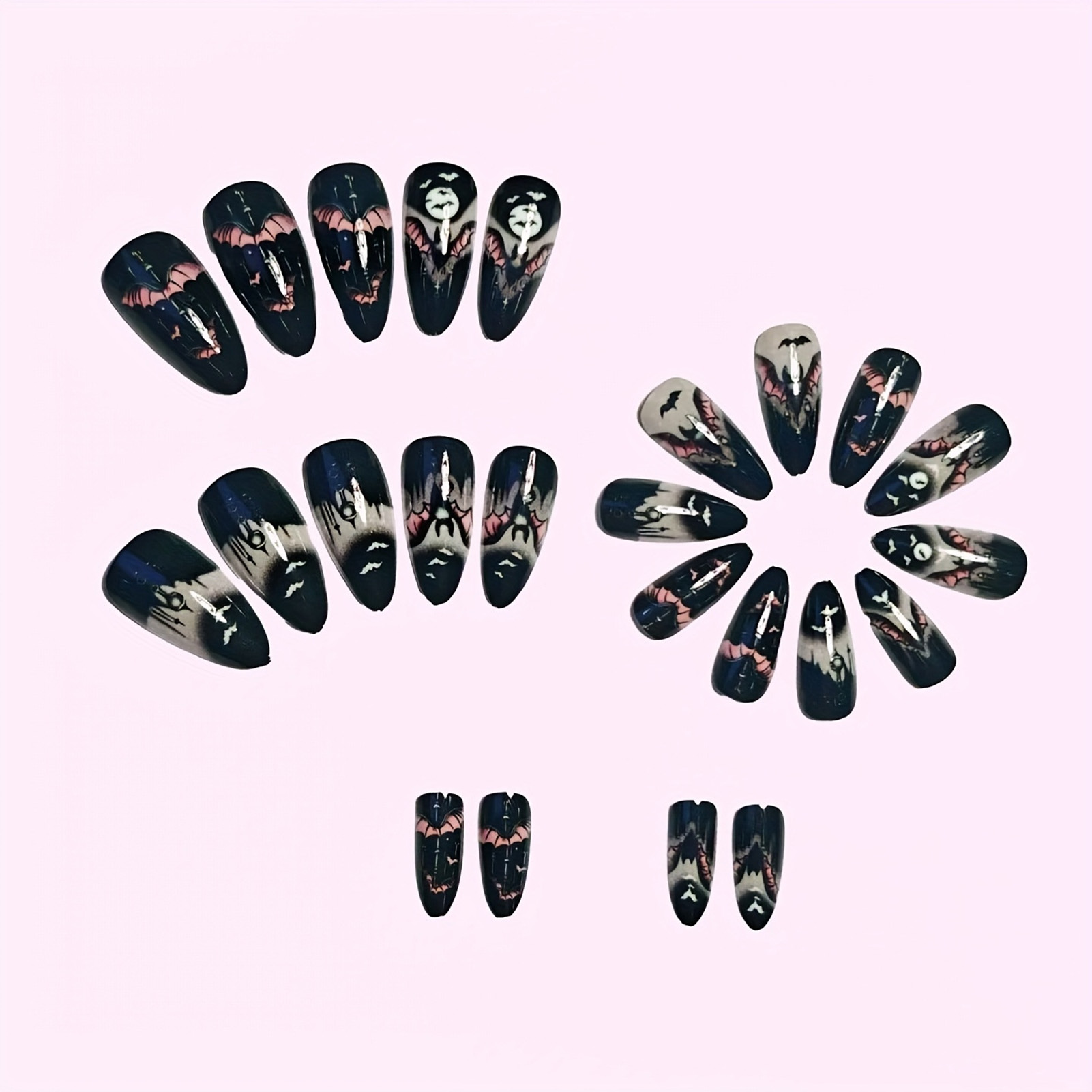 24 faux ongles d'Halloween noi - Nail Art Press On avis et prix