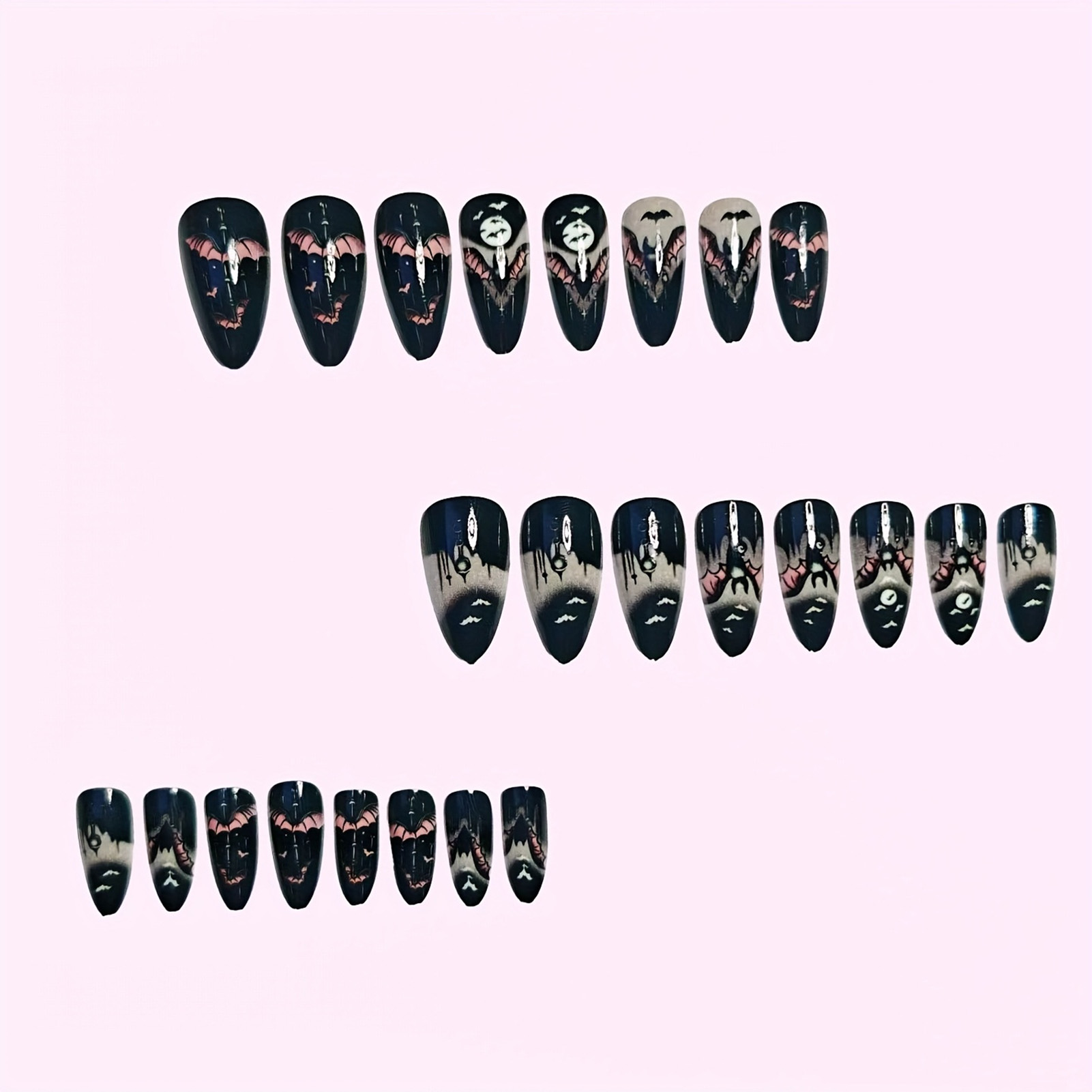 24 faux ongles d'Halloween noi - Nail Art Press On avis et prix