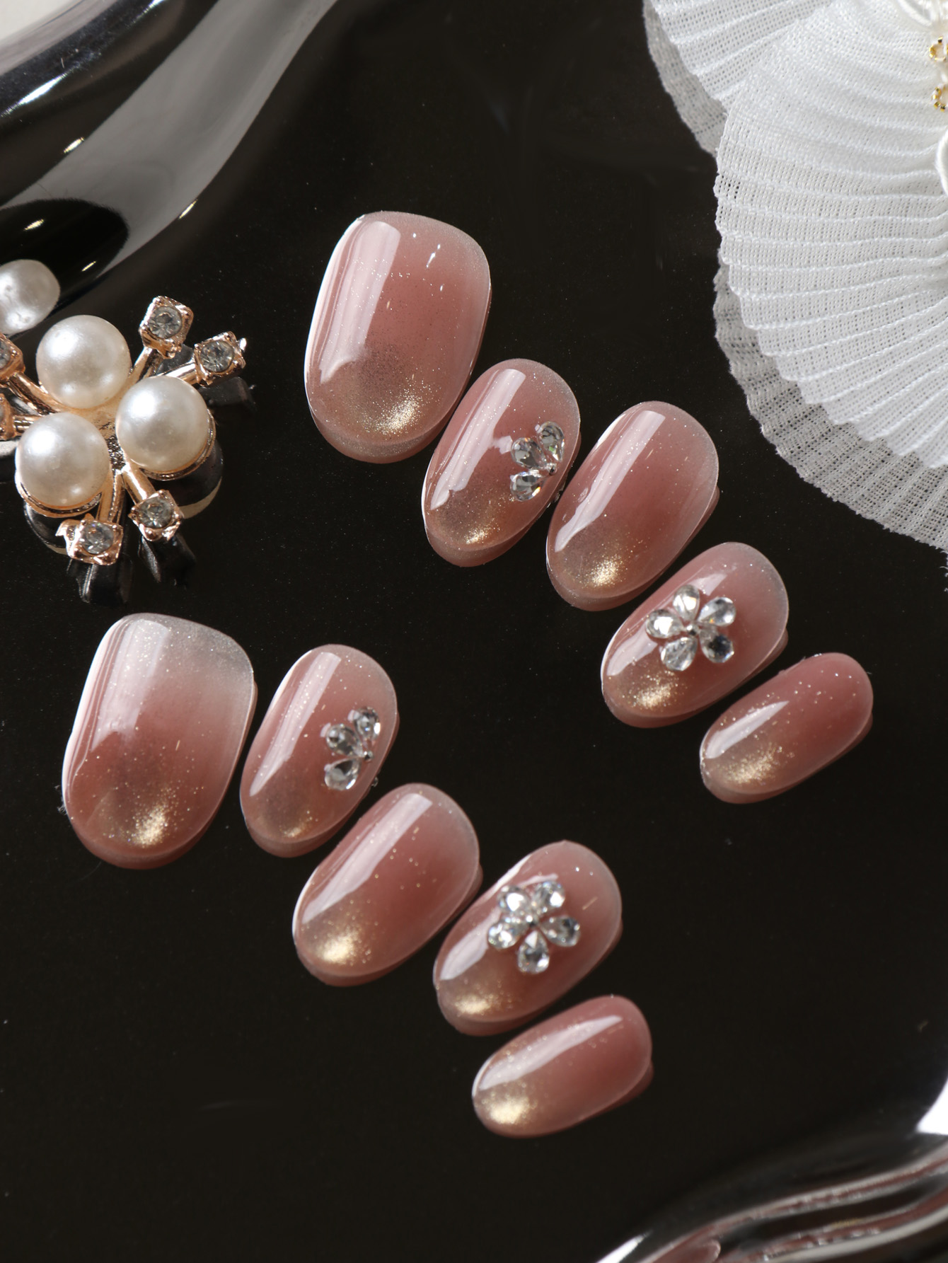 10 faux ongles courts à presse - Nail Art Press On avis et prix