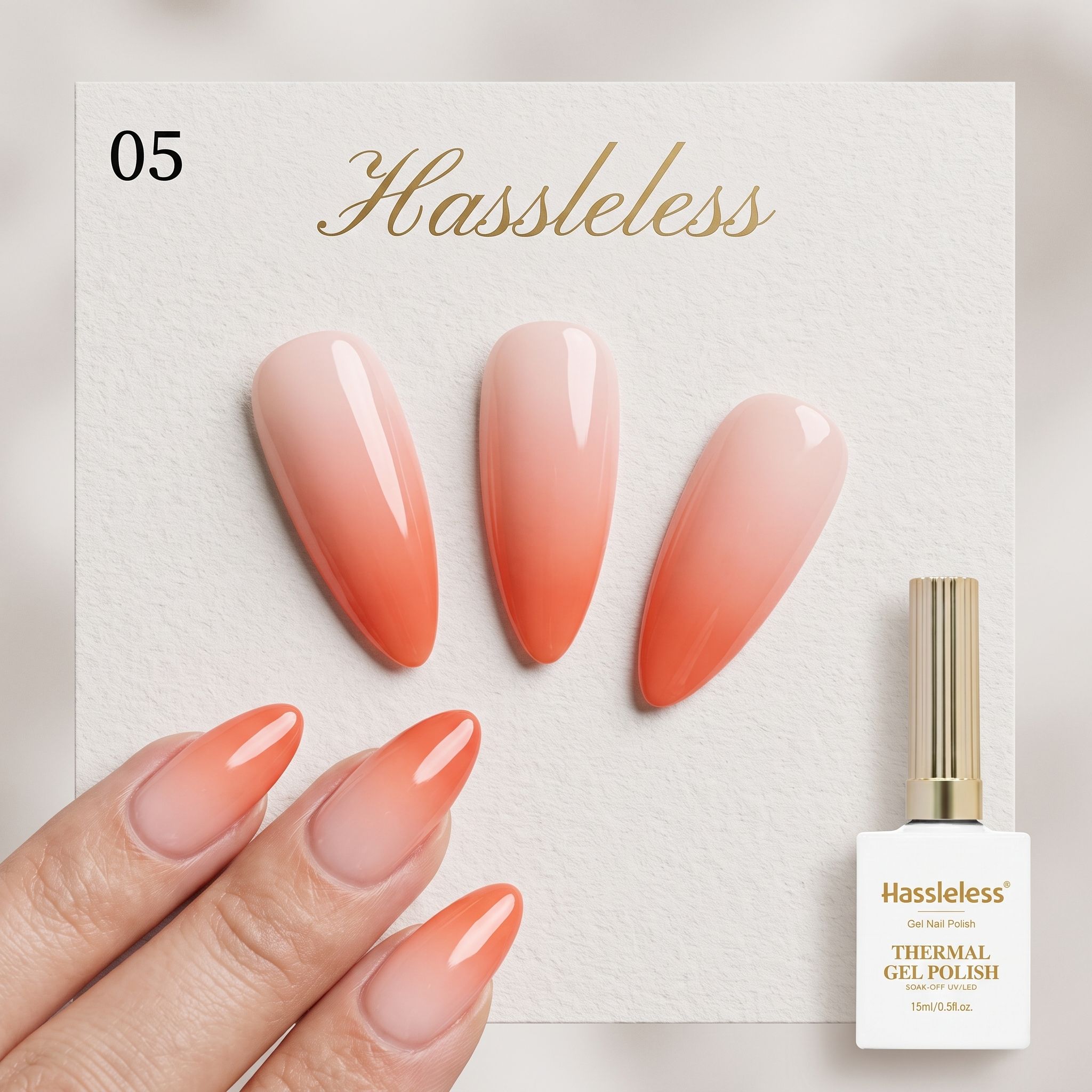 Vernis à ongles gel nude orang - Nail Art Orange avis et prix