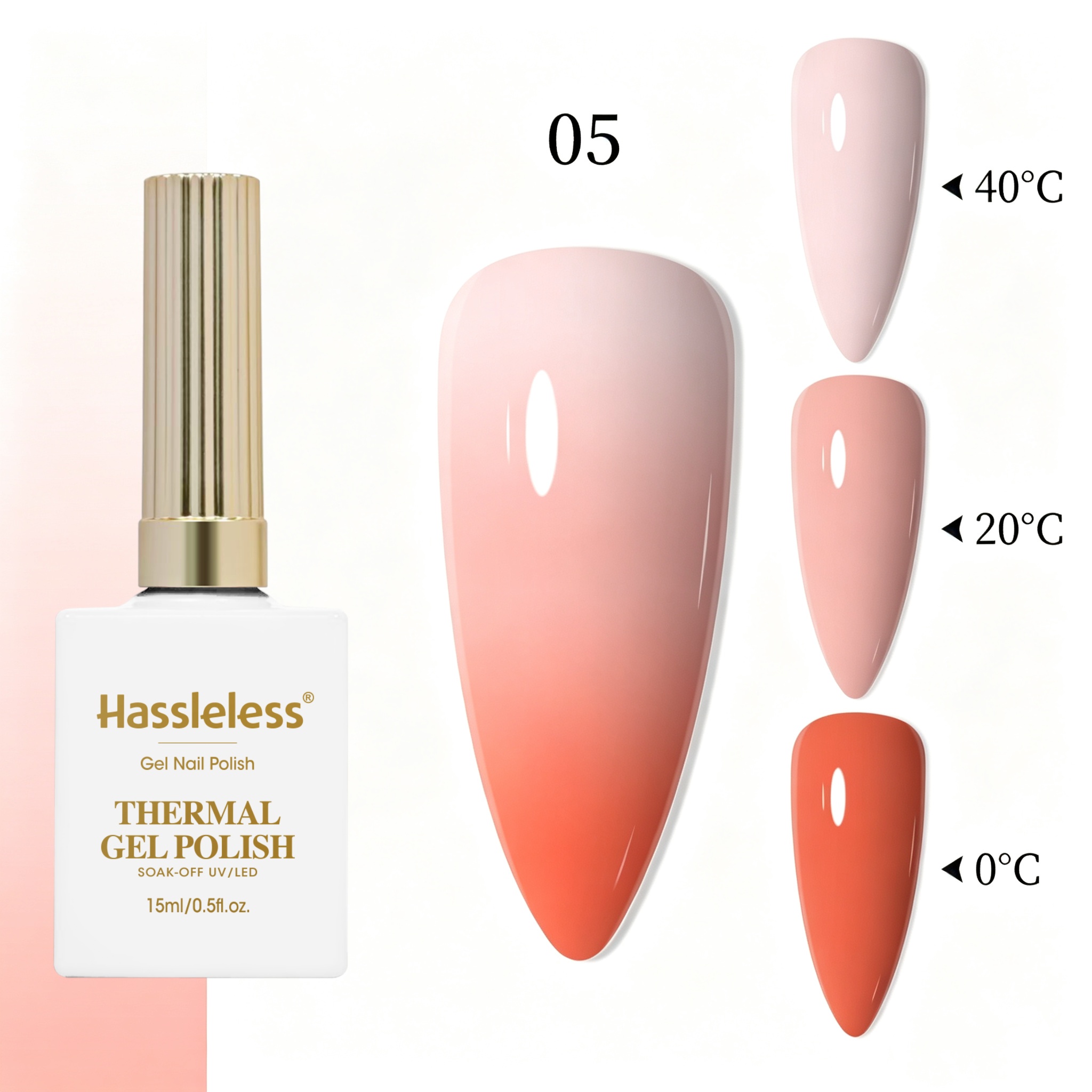 Vernis à ongles gel nude orang - Nail Art Orange avis et prix